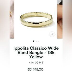 Ippolita Glamazon Gold Hammered Bangle bracelet